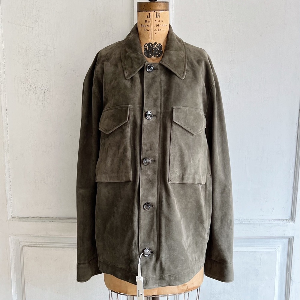NWT Tom Ford sage green suede field jacket